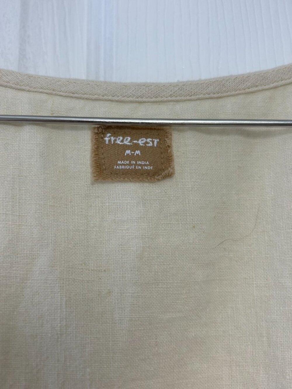 Free People Sunkissed Whisper Cotton-Linen Mini Dress, M - Picture 4 of 8